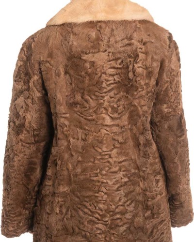 Γνήσια Γυναικεία Φυσική Γούνα με Βιζόν Γιακά  - X308