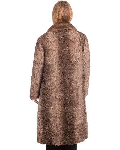 Γνήσια Γυναικεία Φυσική Γούνα με Βιζόν Γιακά  - X320