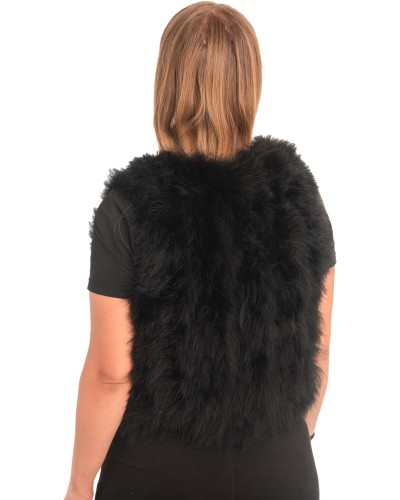 Γνήσια Γυναικεία Φυσική Γούνα Γιλέκο - X494