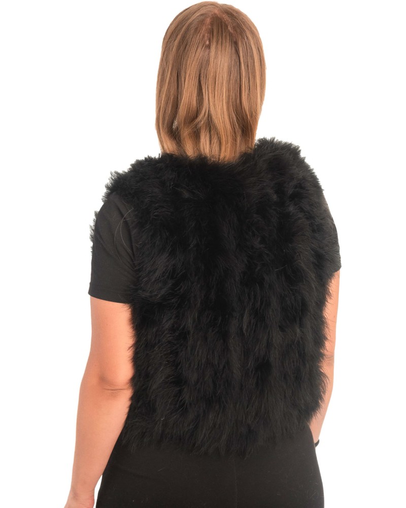 Γνήσια Γυναικεία Φυσική Γούνα Γιλέκο - X494