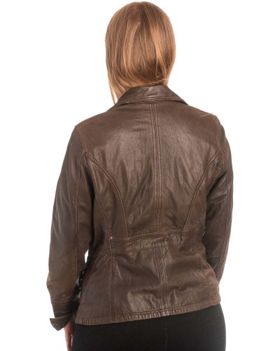 Γνήσιο Γυναικέιο Δερμάτινο Σακάκι - X752