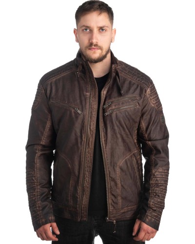 Δερμάτινο Ανδρικό Μπουφάν- Z143