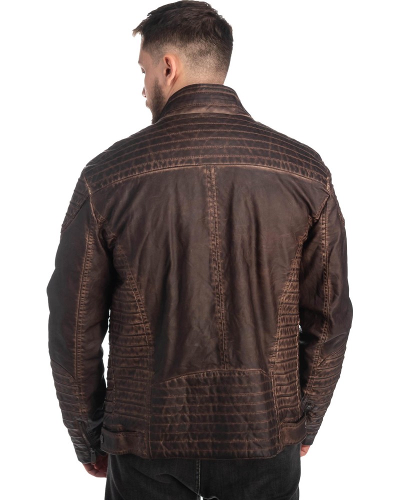 Δερμάτινο Ανδρικό Μπουφάν- Z143