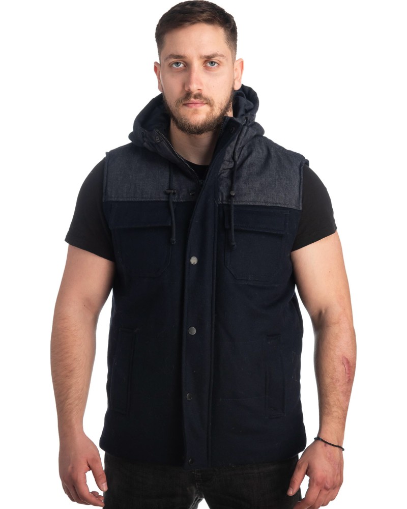 Ανδρικό Επώνυμο Μπουφάν Γιλέκο - Z155