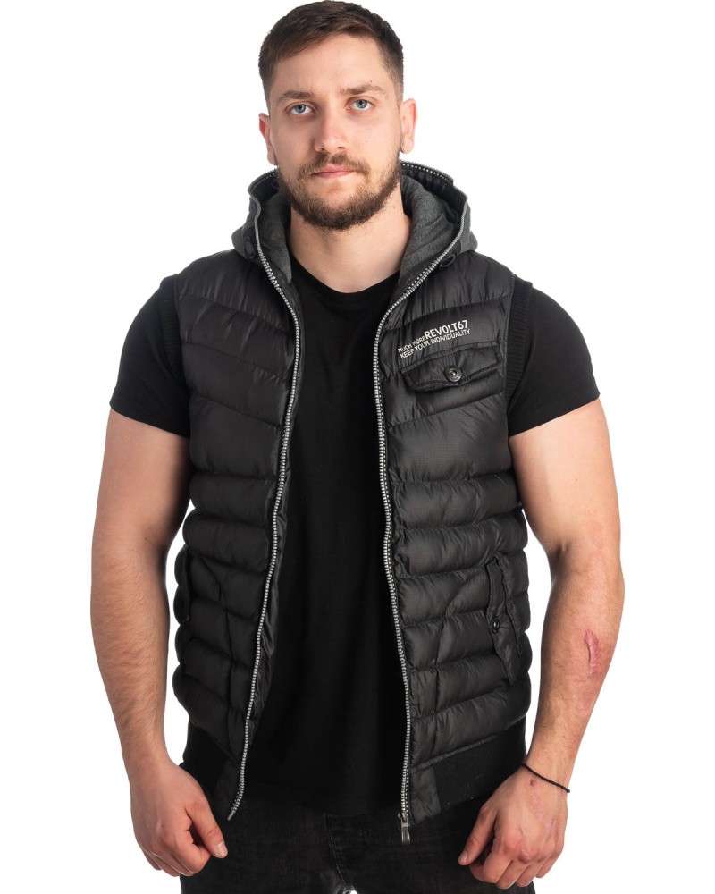 Ανδρικό Επώνυμο Μπουφάν Γιλέκο - Z435