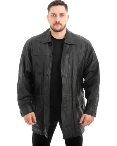  Γνήσιο Ανδρικό Δερμάτινο Μπουφάν - Z456