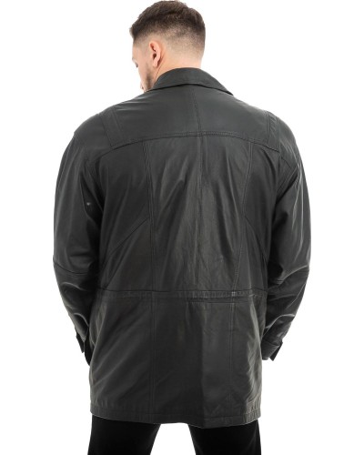  Γνήσιο Ανδρικό Δερμάτινο Μπουφάν - Z456