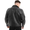  Γνήσιο Ανδρικό Δερμάτινο Μπουφάν - Z457