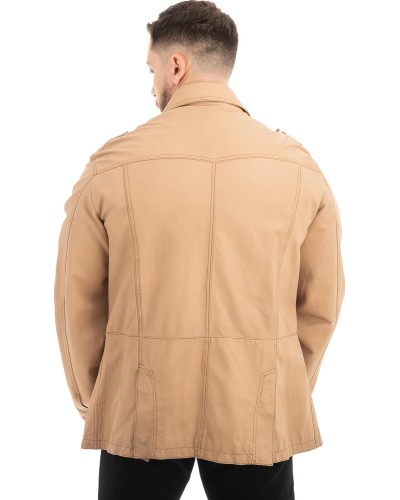  Γνήσιο Ανδρικό Δερμάτινο Μπουφάν - Z458