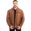  Γνήσιο Ανδρικό Δερμάτινο Μπουφάν - Z459