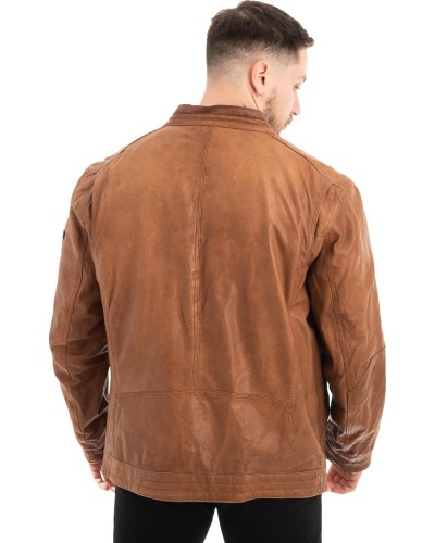 Γνήσιο Ανδρικό Δερμάτινο Μπουφάν - Z459