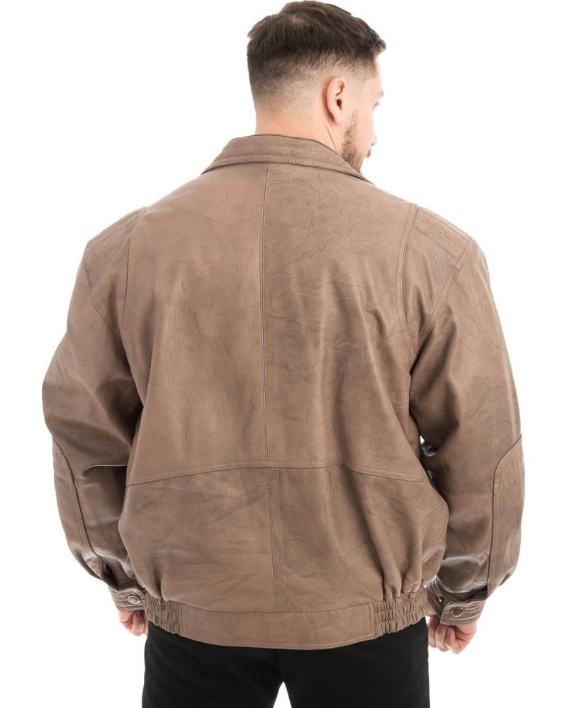  Γνήσιο Ανδρικό Δερμάτινο Μπουφάν - Z460