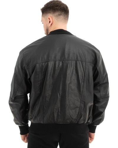  Γνήσιο Ανδρικό Δερμάτινο Μπουφάν - Z462