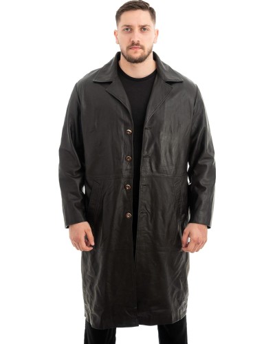 Γνήσιο Ανδρικό Δερμάτινο Παλτό - Z465