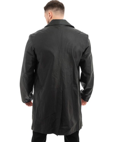 Γνήσιο Ανδρικό Δερμάτινο Παλτό - Z466