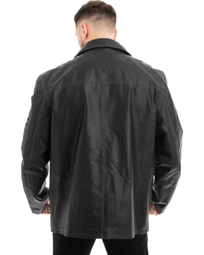  Γνήσιο Ανδρικό Δερμάτινο Μπουφάν - Z467