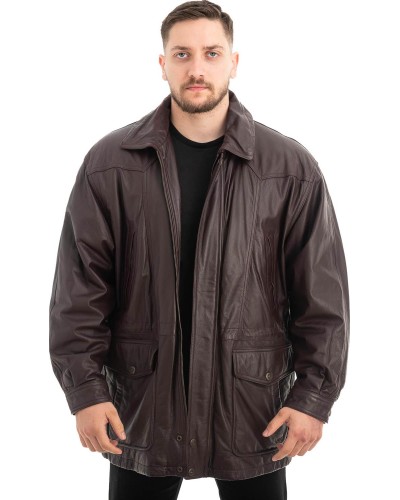  Γνήσιο Ανδρικό Δερμάτινο Μπουφάν - Z468