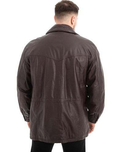  Γνήσιο Ανδρικό Δερμάτινο Μπουφάν - Z468