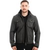  Γνήσιο Ανδρικό Δερμάτινο Μπουφάν - Z469