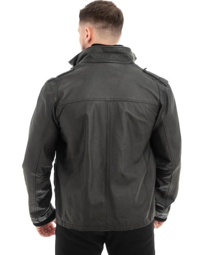  Γνήσιο Ανδρικό Δερμάτινο Μπουφάν - Z469