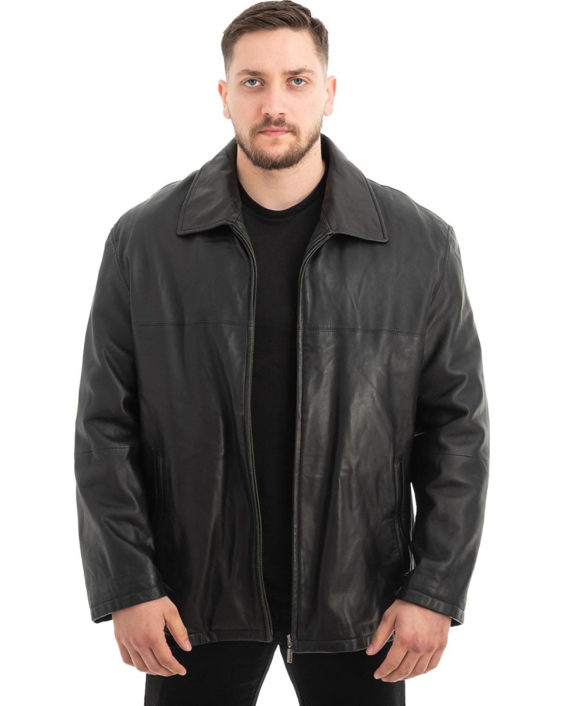  Γνήσιο Ανδρικό Δερμάτινο Μπουφάν - Z471
