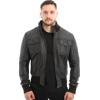  Γνήσιο Ανδρικό Δερμάτινο Μπουφάν - Z475