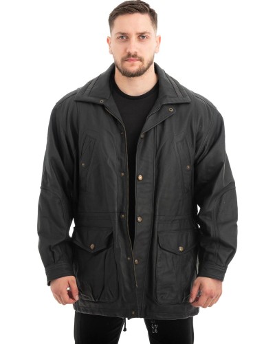  Γνήσιο Ανδρικό Δερμάτινο Μπουφάν - Z476