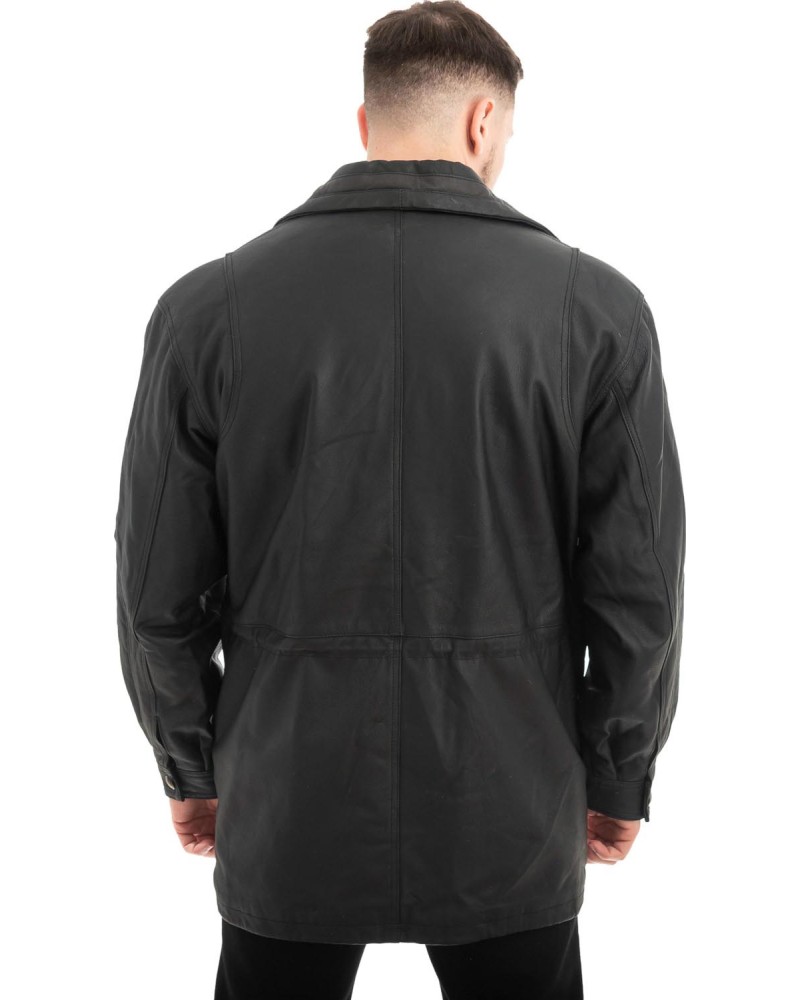  Γνήσιο Ανδρικό Δερμάτινο Μπουφάν - Z476