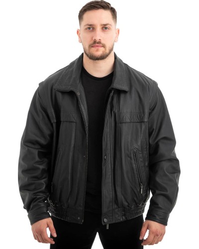  Γνήσιο Ανδρικό Δερμάτινο Μπουφάν - Z478