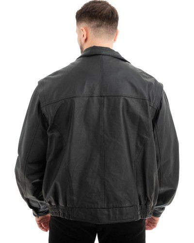  Γνήσιο Ανδρικό Δερμάτινο Μπουφάν - Z478