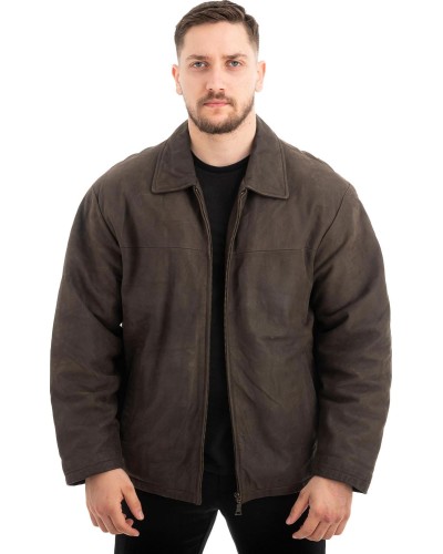  Γνήσιο Ανδρικό Δερμάτινο Μπουφάν - Z479
