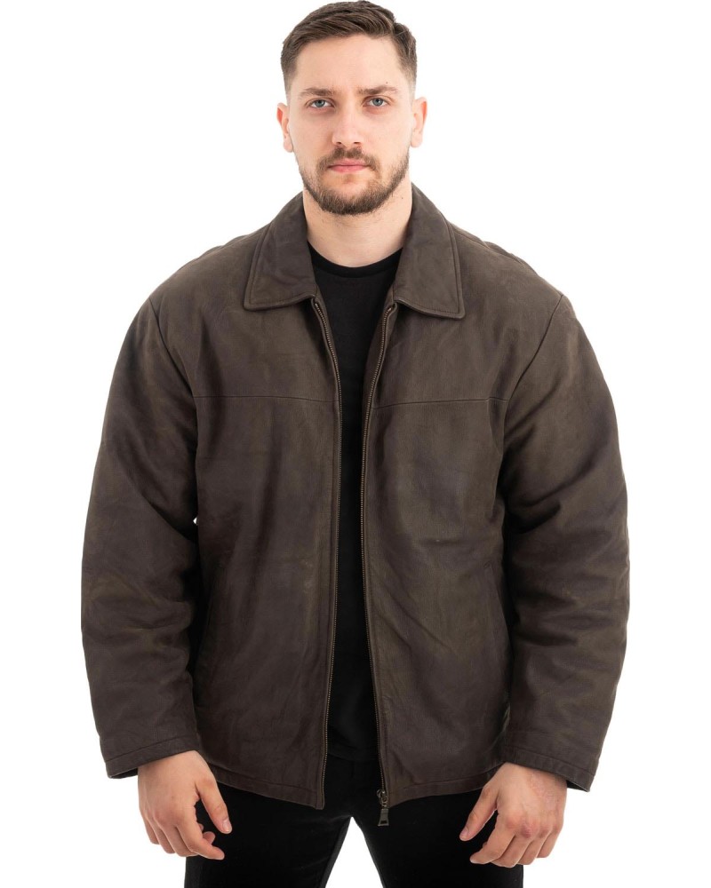  Γνήσιο Ανδρικό Δερμάτινο Μπουφάν - Z479