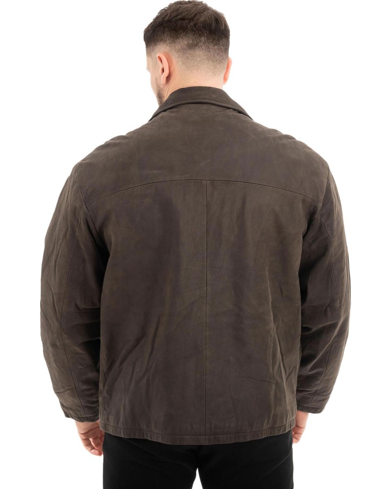  Γνήσιο Ανδρικό Δερμάτινο Μπουφάν - Z479