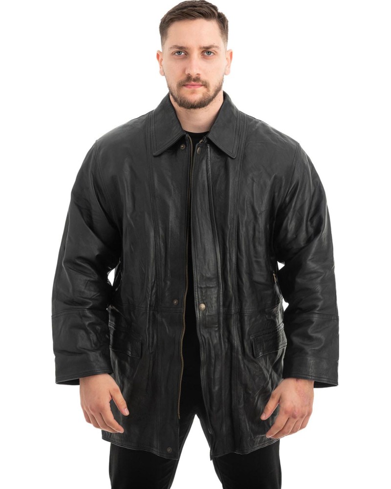  Γνήσιο Ανδρικό Δερμάτινο Μπουφάν - Z482