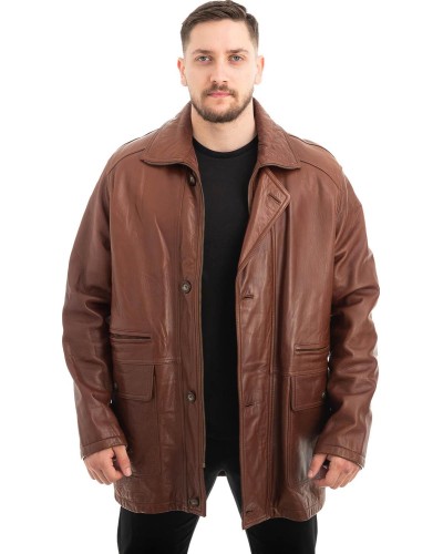  Γνήσιο Ανδρικό Δερμάτινο Μπουφάν - Z491