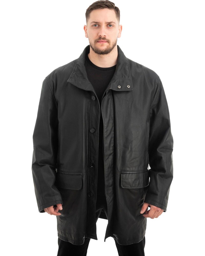  Γνήσιο Ανδρικό Δερμάτινο Μπουφάν - Z492