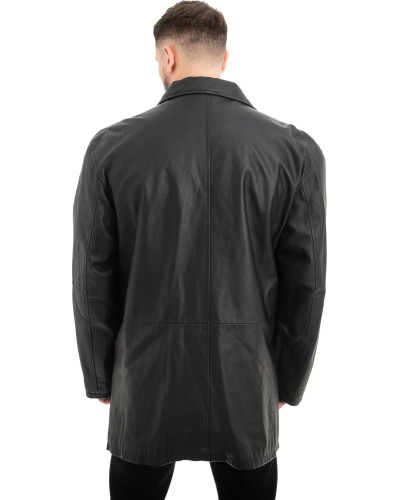 Γνήσιο Ανδρικό Δερμάτινο Μπουφάν - Z492