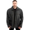 Γνήσιο Ανδρικό Δερμάτινο Μπουφάν - Z496