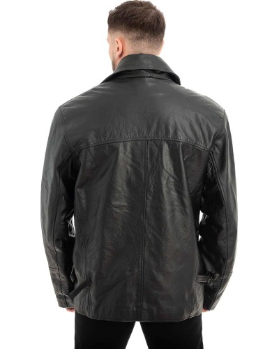  Γνήσιο Ανδρικό Δερμάτινο Μπουφάν - Z496