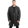 Γνήσιο Ανδρικό Δερμάτινο Παλτό - Z498