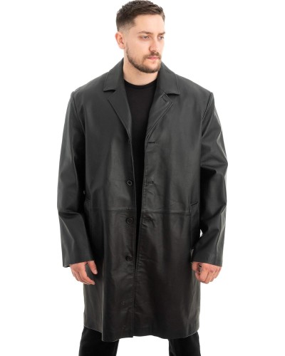 Γνήσιο Ανδρικό Δερμάτινο Παλτό - Z499