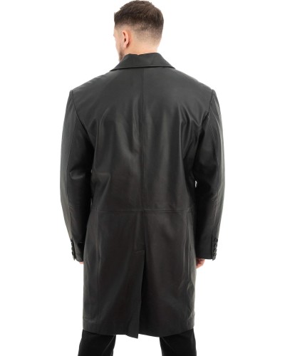 Γνήσιο Ανδρικό Δερμάτινο Παλτό - Z499