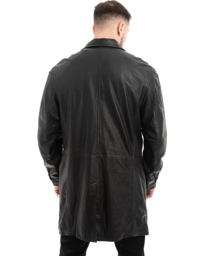 Γνήσιο Ανδρικό Δερμάτινο Παλτό - Z500