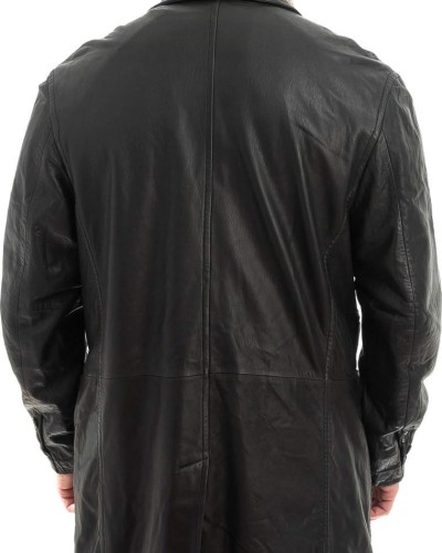 Γνήσιο Ανδρικό Δερμάτινο Παλτό - Z500