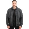  Γνήσιο Ανδρικό Δερμάτινο Μπουφάν - Z506