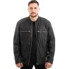  Γνήσιο Ανδρικό Δερμάτινο Μπουφάν - Z507