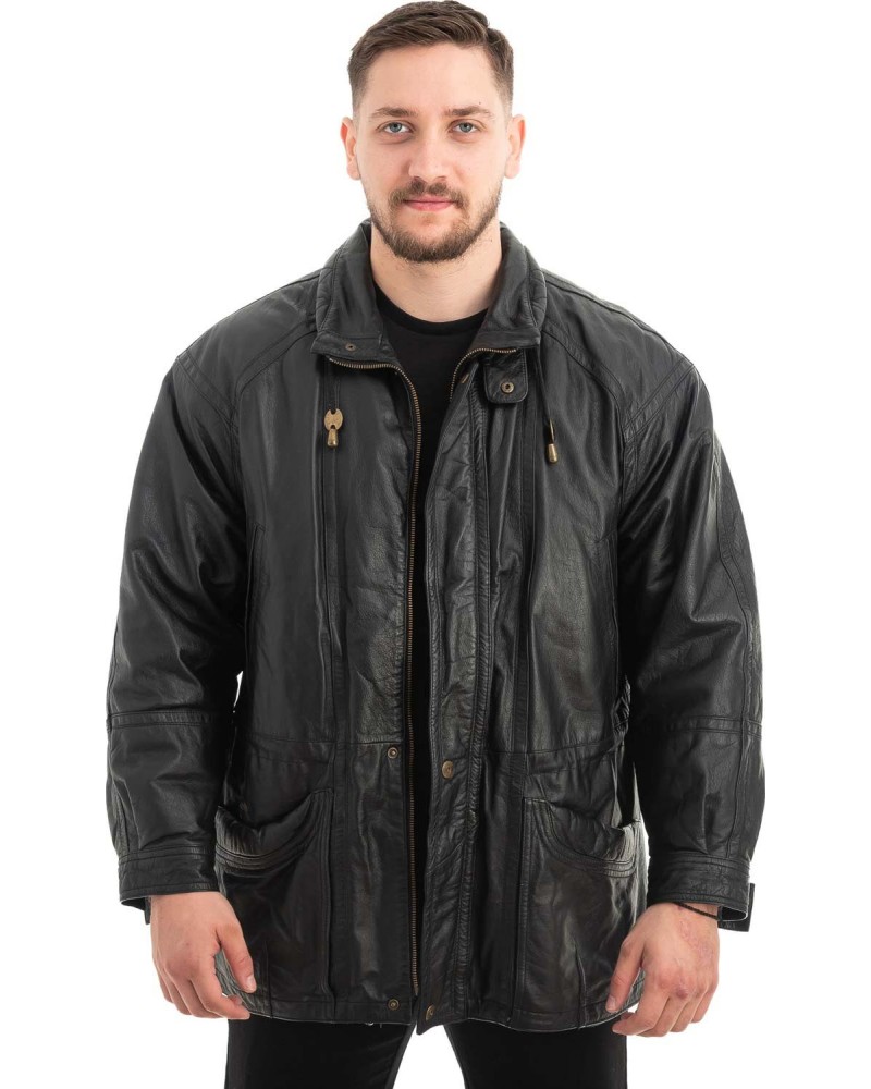 Γνήσιο Ανδρικό Δερμάτινο Μπουφάν - Z509