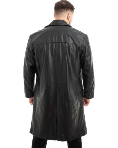 Γνήσιο Ανδρικό Δερμάτινο Παλτό - Z512