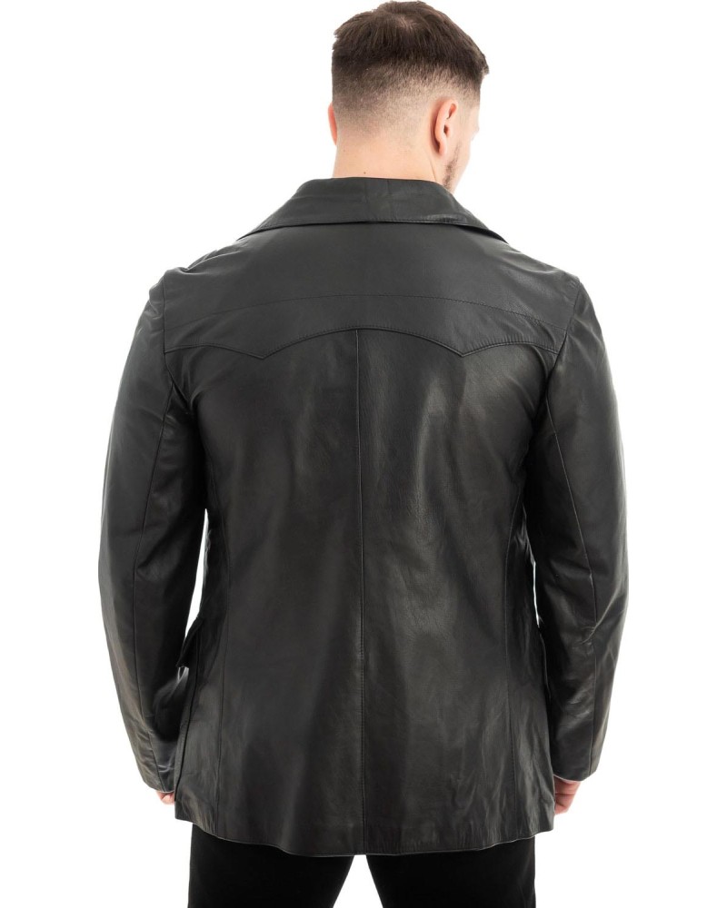 Γνήσιο Ανδρικό Δερμάτινο Σακάκι - Z514