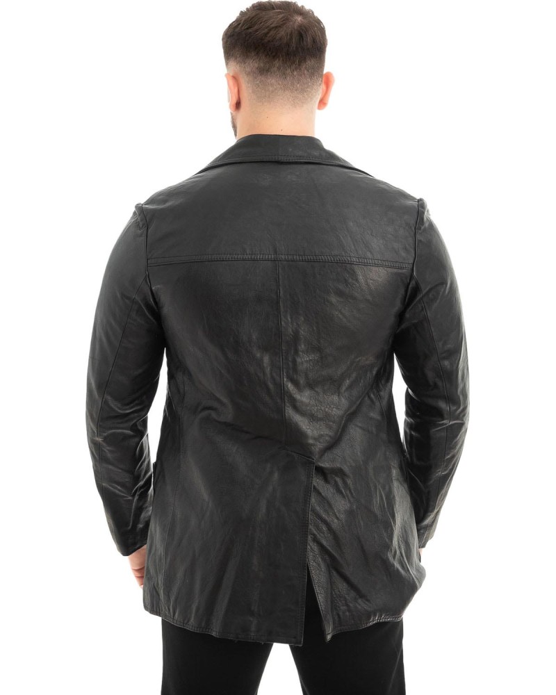 Γνήσιο Ανδρικό Δερμάτινο Σακάκι - Z517